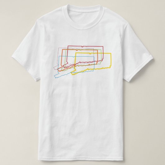 コネチカットぼやけプライド Tシャツ (デザイン正面)