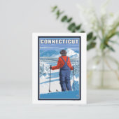 コネチカットスキーヤーアビュービュー ポストカード (スタンド正面)