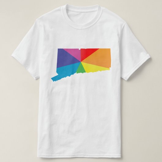 コネチカットプライド。アングルあり。 Tシャツ (デザイン正面)