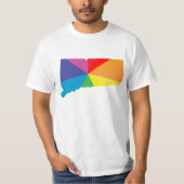 コネチカットプライド。アングルあり。 Tシャツ (正面)