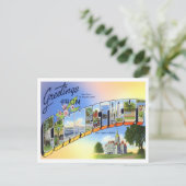 コネチカットヴィンテージビッグレター ポストカード (スタンド正面)