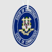 コネチカット丸エンブレム オーナメント (正面)