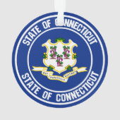 コネチカット丸エンブレム オーナメント (裏面)