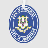 コネチカット丸エンブレム オーナメント (正面)