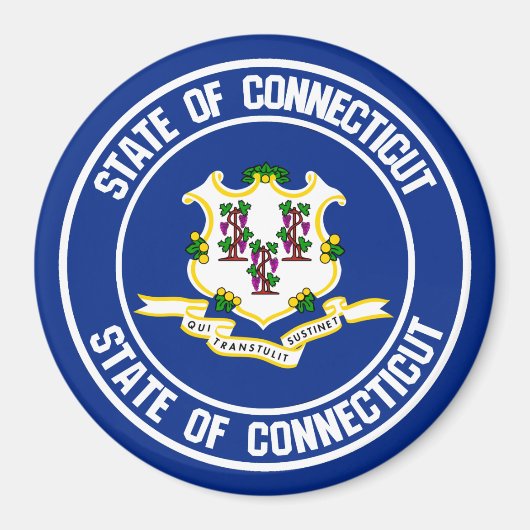 コネチカット丸エンブレム マグネット (正面)