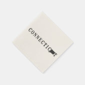 コネチカット名(州字付き) スタンダードカクテルナプキン (角)