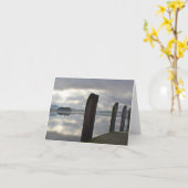 コネチカット川モーニングノテカード カード (黄色い花)