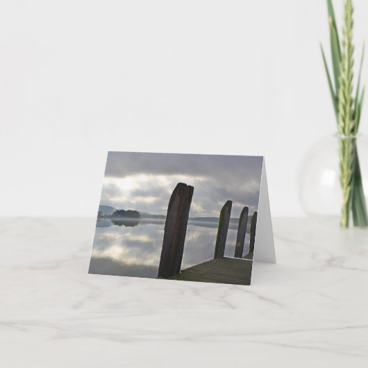 コネチカット川モーニングノテカード カード (正面)