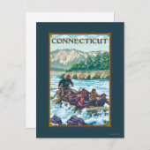 コネチカット川ラフティングの風景 ポストカード (正面/裏面)