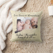 コネチカット州に住む愛の州の形をした写真 クッション (ブランケット)