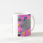コネチカット州のコーヒーと80年代の音楽 コーヒーマグカップ (正面右)
