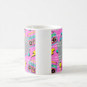 コネチカット州のコーヒーと80年代の音楽 コーヒーマグカップ (中央)