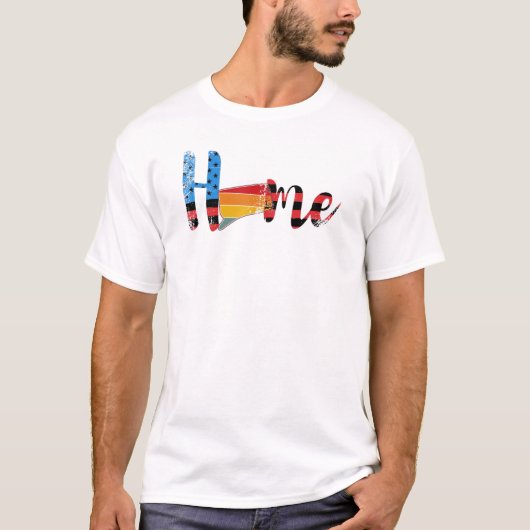 コネチカット州のプライドマップアメリカ Tシャツ (正面)
