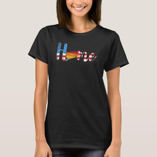 コネチカット州のプライドマップアメリカ Tシャツ (正面)