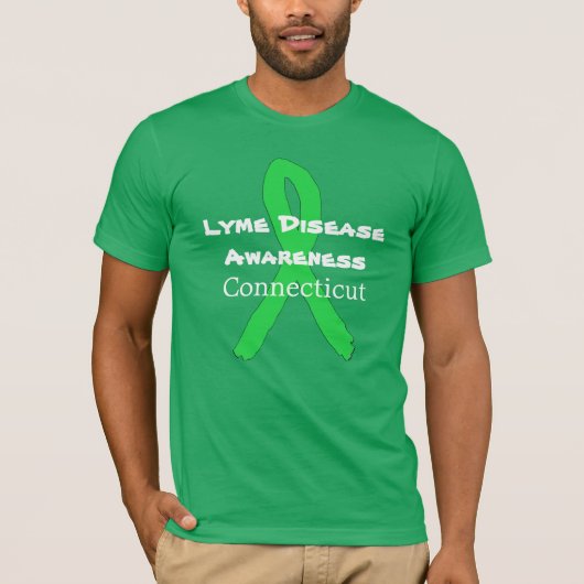 コネチカット州のライム病啓発Tシャツ Tシャツ (正面)