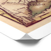 コネチカット州の地図1795 ポスター (角)