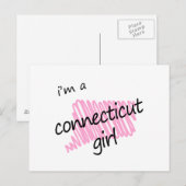 コネチカット州の女の子です ポストカード (正面/裏面)