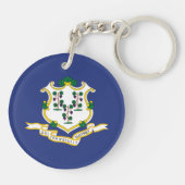 コネチカット州の旗 キーホルダー (裏面)