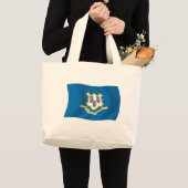 コネチカット州の旗 トートバッグ (正面(商品))