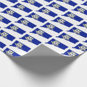 コネチカット州の概要地図とシール ラッピングペーパー (角)