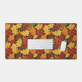 コネチカット州の秋 オークの葉 - 紅葉 デスクマット (キーボード&マウス)