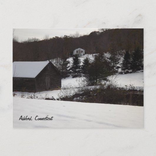 コネチカット州アッシュフォードはがき ポストカード (正面)