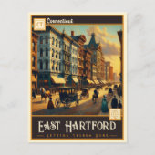 コネチカット州イーストハートフォード |ヴィンテージはがき ポストカード (正面)