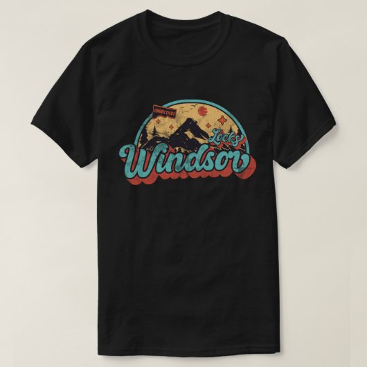 コネチカット州ウィンズソーロックス Tシャツ (デザイン正面)