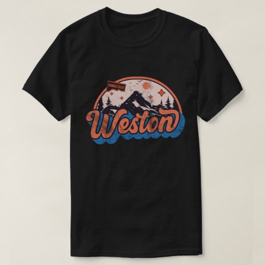 コネチカット州ウェストン Tシャツ (デザイン正面)