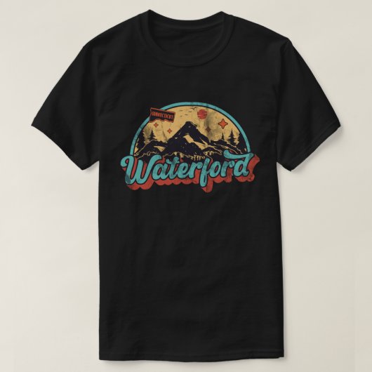 コネチカット州ウォーターフォード Tシャツ (デザイン正面)
