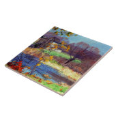 コネチカット州オールドライムの池 タイル (側面)