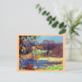 コネチカット州オールドライムの池 ポストカード (スタンド正面)