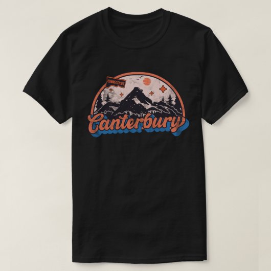 コネチカット州カンタベリー Tシャツ (デザイン正面)