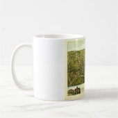 コネチカット州クリントンの空中眺め（1881年） コーヒーマグカップ (左)