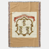 コネチカット州コート・オブ・アームズ スローブランケット (正面縦)