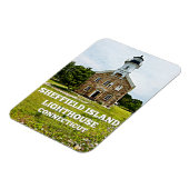 コネチカット州シェフィールド島ライトハウス マグネット (左側)