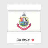 コネチカット州スタンフォード国旗 シール (シート)