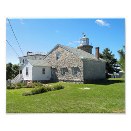 コネチカット州ストニントンハーバーライトハウス写真 フォトプリント           