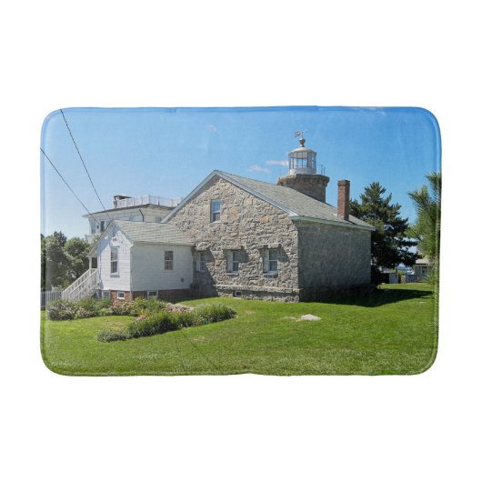 コネチカット州ストニントンハーバーライトハウス バスマット (正面)