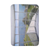 コネチカット州ストニントンハーバーライトハウス バスマット (正面縦)