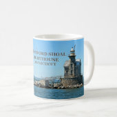 コネチカット州ストラットフォードショールライトハウス コーヒーマグカップ (正面右)