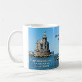 コネチカット州ストラットフォードショールライトハウス コーヒーマグカップ (左)
