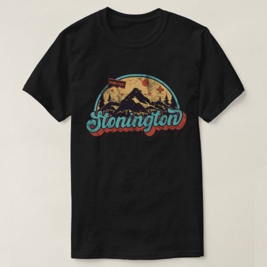 コネチカット州ストーニントン Tシャツ (デザイン正面)