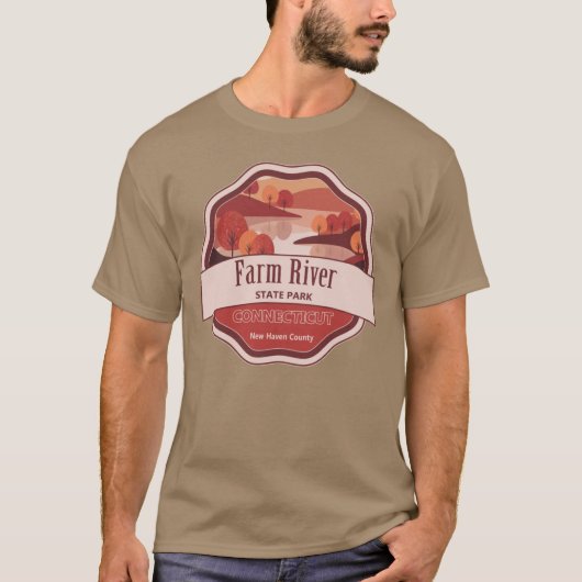 コネチカット州ニューヘイブン郡ファームリバー州立公園 Tシャツ (正面)
