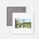 コネチカット州ニューヘブンのチャペル通り マグネット (正面/裏面)