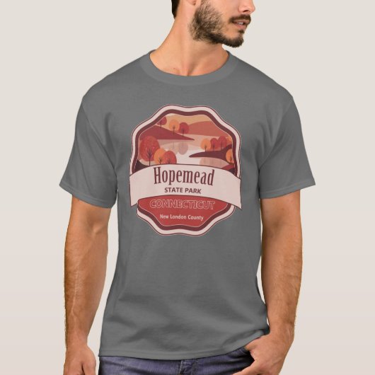 コネチカット州ニュー・ロンドン郡ホープミード州立公園 Tシャツ (正面)