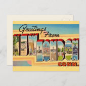 コネチカット州ニュー・ロンドン　ポストカード ポストカード (正面/裏面)