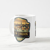 コネチカット州ニュー・ロンドン ヴィンテージ コーヒーマグカップ (正面左)