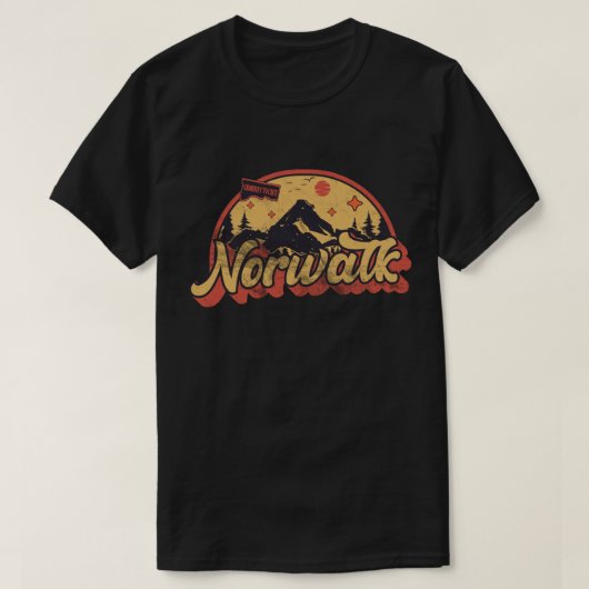 コネチカット州ノーウォーク Tシャツ (デザイン正面)