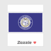 コネチカット州ハートフォード国旗 シール (シート)